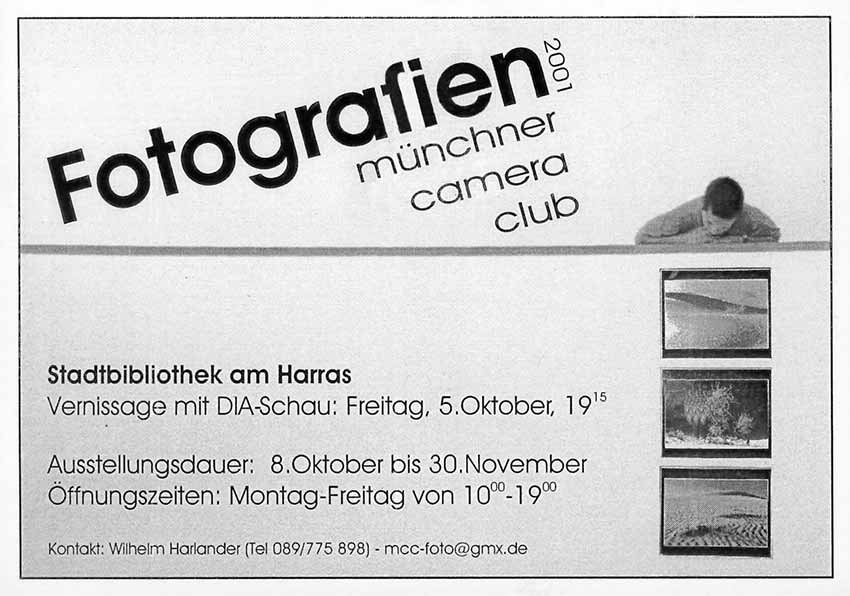 Ausstellung Stadtbcherei am Harras 2001